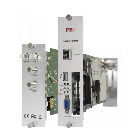 Модуль профессионального DVB-T2 приёмника и двойного аналогового модулятора PBI DMM-1701PM-04T2 (некондиция)