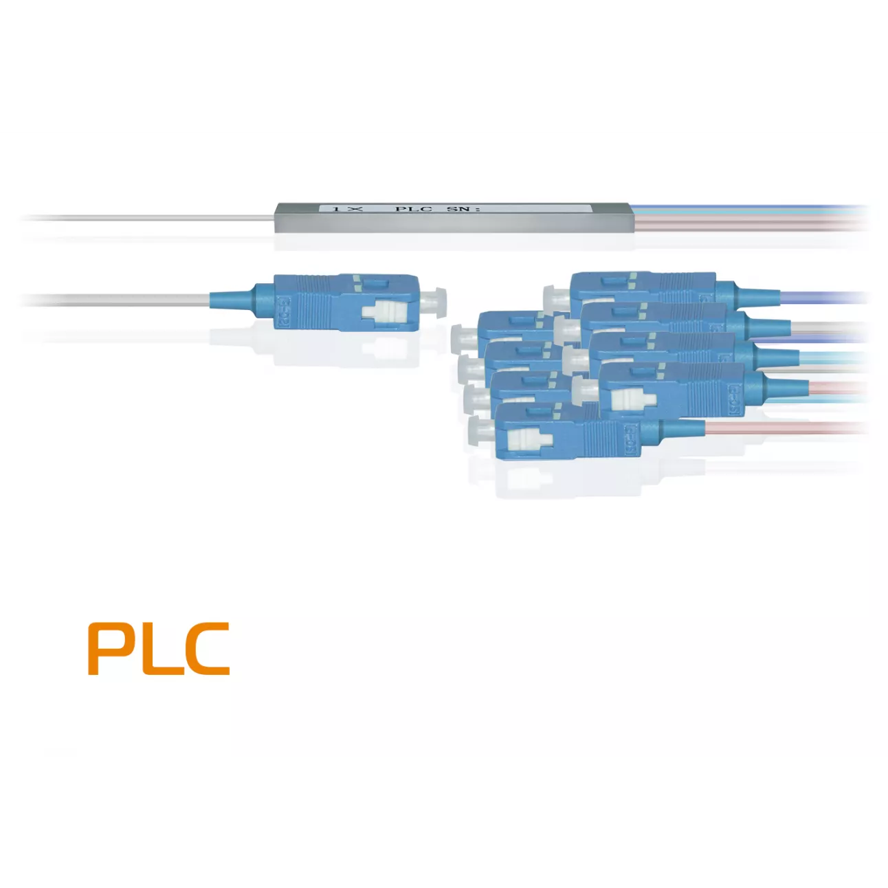 Делитель оптический планарный PLC-M-1x16, бескорпусный, разъемы SC/UPC