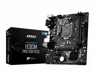 Мат.плата MSI H310M PRO-VDH PLUS Soc-1151v2 Intel H310 2xDDR4 mATX AC`97 8ch(7.1) GbLAN+VGA+DVI+HDMI