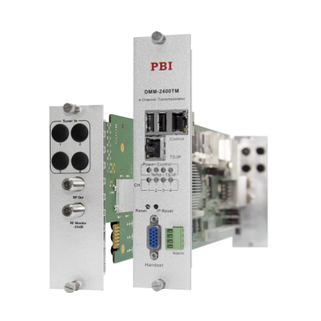 Модуль 4х поточного QAM модулятора PBI DMM-2410TM-30IC для цифровой ГС PBI DMM-1000